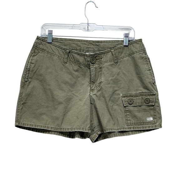 The North Face Pants - The North Face Hiking Shorts Womens 10 Olive Green Cargo Ripstop A Series AH1S